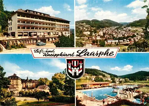 Laasphe Kurhaus Panorama Schloss Freibad Laasphe