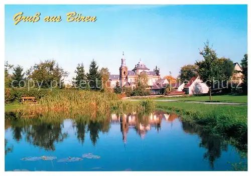 Bueren_Westfalen Teich Schloss Bueren_Westfalen