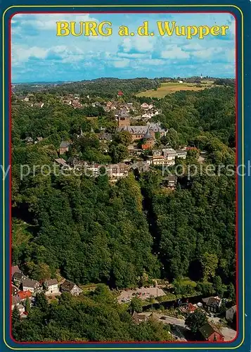 Burg_Wupper Schloss Burg Seilbahn Unterburg Fliegeraufnahme Burg Wupper