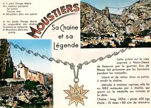 Moustiers Sainte Marie Sa Chaine et sa Legende Moustiers Sainte Marie