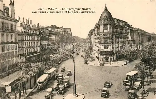 Paris Le Carrefour Drouot Boulevard Haussmann et Grands Boulevards Paris