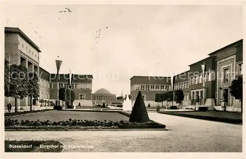 Duesseldorf Ehrenhof mit Planetarium Duesseldorf