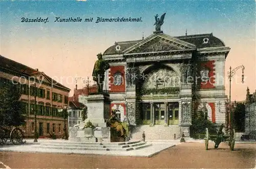 Duesseldorf Kunsthalle Bismarckdenkmal Statue Duesseldorf