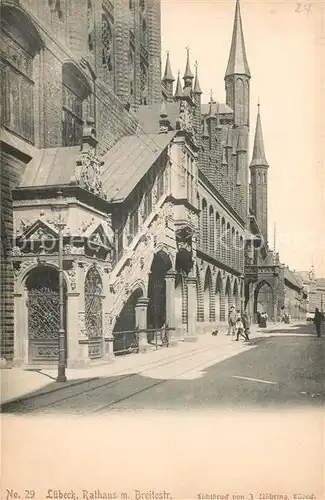 Luebeck Rathaus Breitestrasse Luebeck