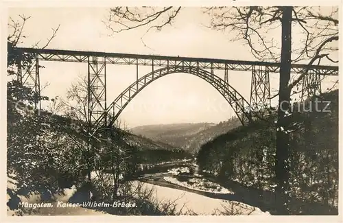 Muengsten Kaiser Wilhelm Bruecke Eisenbahnbruecke Wupper Muengsten