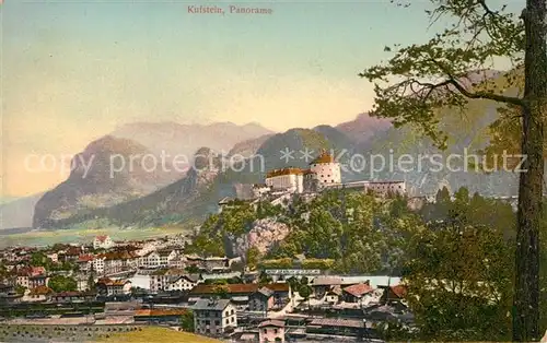 Kufstein_Tirol Panorama mit Festung Alpen Kufstein_Tirol