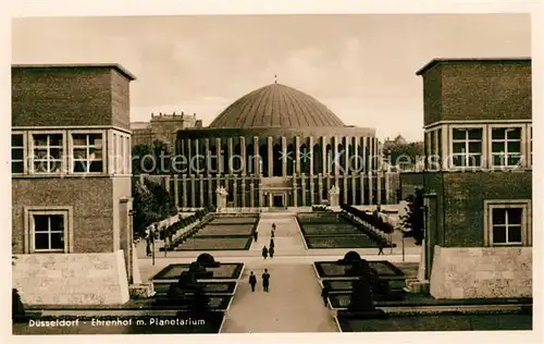 Duesseldorf Ehrenhof mit Planetarium Duesseldorf