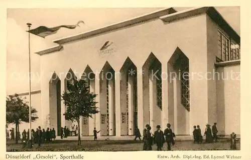 Duesseldorf Grosse Ausstellung Gesolei Sporthalle Duesseldorf