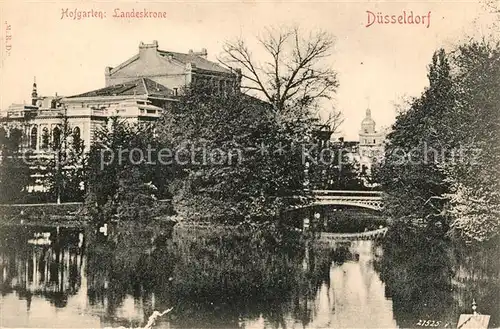 Duesseldorf Hofgarten Landeskrone Duesseldorf