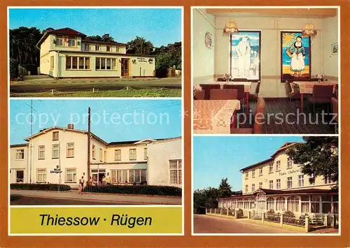 AK / Ansichtskarte Thiessow_Ostseebad_Ruegen Gaststaette Fischerklause Erholungsheim Max Dreyer  Thiessow_Ostseebad_Ruegen