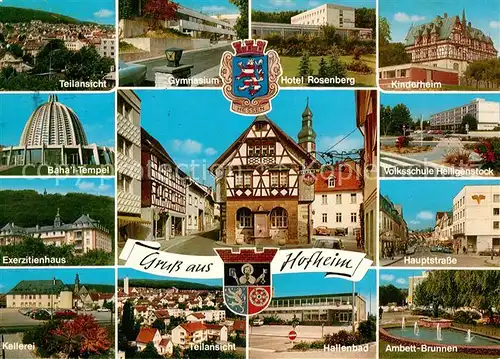 AK / Ansichtskarte Hofheim_Taunus Bahai Tempel Hotel Rosenberg Hauptstrasse  Hofheim Taunus