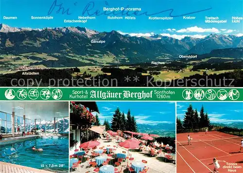 AK / Ansichtskarte Sonthofen_Oberallgaeu Allgaeuer Berghof Krottenspitzen Trettach Kratzer Sonthofen Oberallgaeu