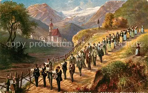 AK / Ansichtskarte Verlag_Tucks_Oilette_Nr. 7708 Bridal Procession Berchtesgaden  Verlag_Tucks_Oilette_Nr.