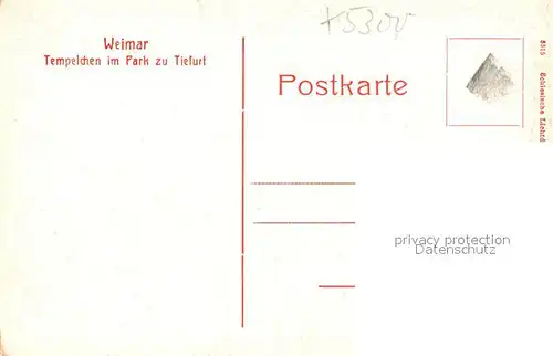 AK / Ansichtskarte Weimar_Thueringen Tempelchen im Park zu Tiefurt Weimar Thueringen