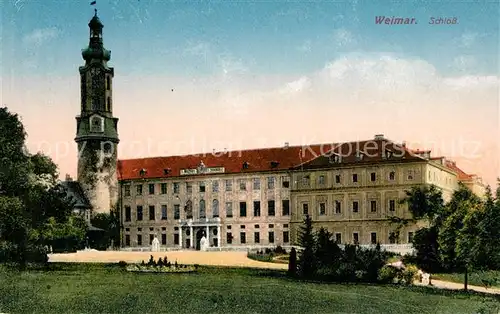 AK / Ansichtskarte Weimar_Thueringen Schloss Weimar Thueringen
