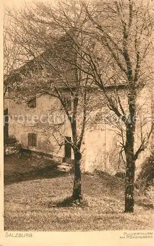 AK / Ansichtskarte Salzburg_Oesterreich Pulverturm am Moenchsberg Salzburg_Oesterreich