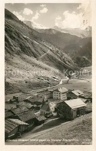 AK / Ansichtskarte Hintertux_Zillertal mit Gletscher Hintertux_Zillertal