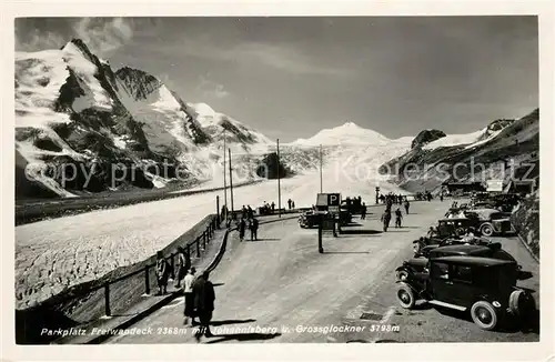 AK / Ansichtskarte Freiwandeck_Grossglockner Parkplatz Johannisberg und Grossglockner Freiwandeck Grossglockner