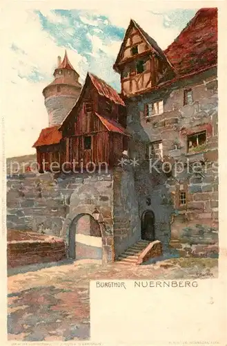 AK / Ansichtskarte Mutter_K. Nuernberg Burgtor  Mutter_K.