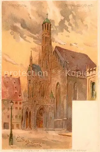 AK / Ansichtskarte Schmohl_P. Nuernberg Liebfrauenkirche Litho Schmohl_P.