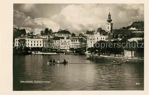 AK / Ansichtskarte Gmunden_Salzkammergut Seepartie Gmunden Salzkammergut