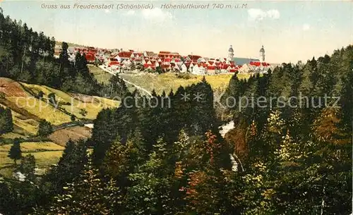 AK / Ansichtskarte Freudenstadt Landschaftspanorama Hoehenluftkurort Schwarzwald Freudenstadt