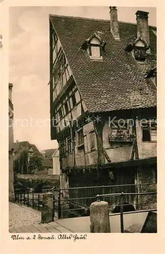 AK / Ansichtskarte Ulm_Donau Altes Haus Fachwerkhaus Altstadt Ulm_Donau