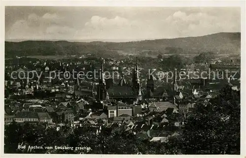 AK / Ansichtskarte Bad_Aachen Stadtpanorama vom Lousberg gesehen Bad_Aachen