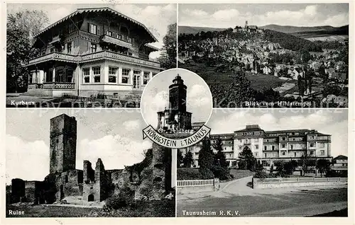 AK / Ansichtskarte Koenigstein_Taunus Gr. Feldberg Ruine Taunusheim  Koenigstein_Taunus