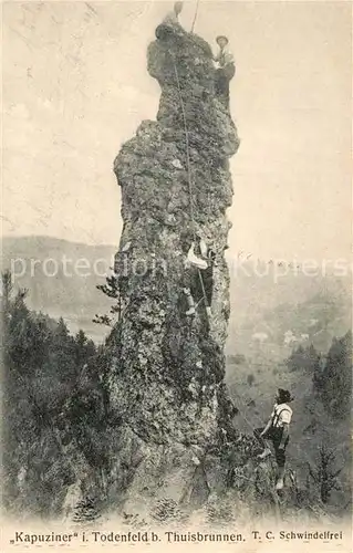 AK / Ansichtskarte Klettern_Bergsteigen Kapuziner Todenfeld Thuisbrunnen  Klettern_Bergsteigen