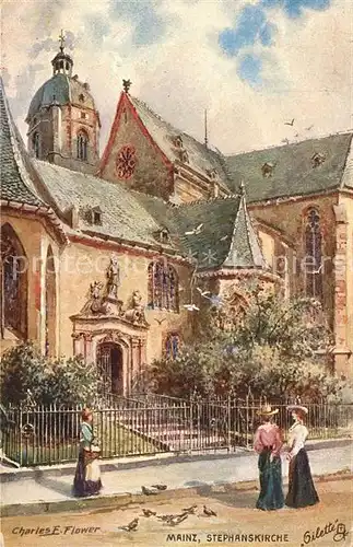 AK / Ansichtskarte Verlag_Tucks_Oilette_Nr. 187 B Mainz Stephanskirche Charles E. Flower  Verlag_Tucks_Oilette_Nr.