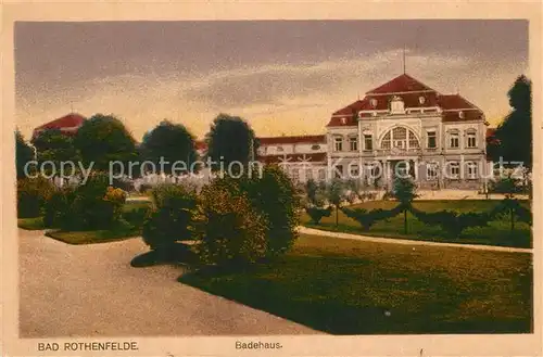 AK / Ansichtskarte Bad_Rothenfelde Badehaus Bad_Rothenfelde