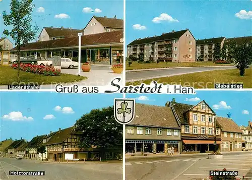 AK / Ansichtskarte Sarstedt Ladenstrasse Giebelstieg Holztorstrasse Steinstrasse Sarstedt