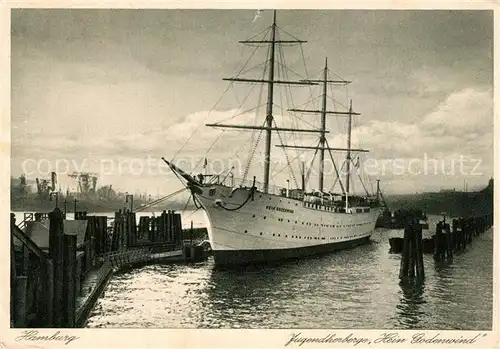 AK / Ansichtskarte Segelschiffe Jugendherberge Hein Godenwind Hamburg  Segelschiffe