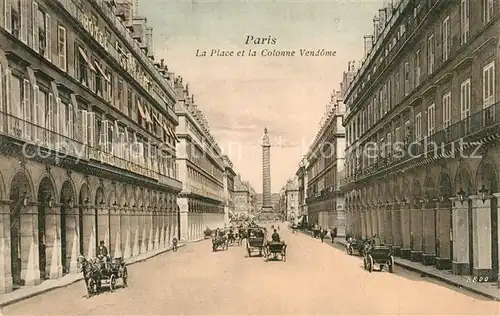 AK / Ansichtskarte Paris Place et la Colonne Vendome Paris