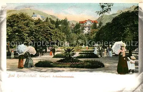 AK / Ansichtskarte Bad_Reichenhall Kurpark Achselmannstein Bad_Reichenhall