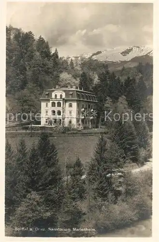 AK / Ansichtskarte Spittal_Drau Sanatorium Marienheim Spittal Drau