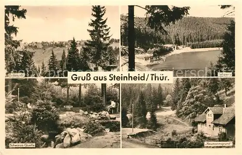 AK / Ansichtskarte Steinheid Teilansicht Talsperre Schwarza Quelle Neumannsgrund Thueringer Wald Steinheid