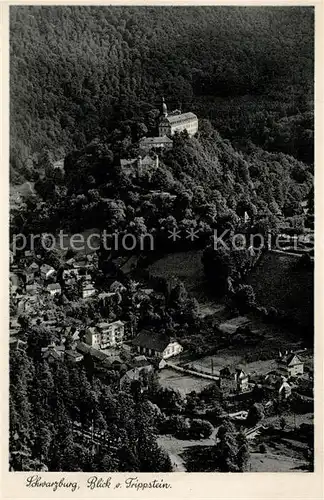 AK / Ansichtskarte Schwarzburg_Thueringer_Wald Blick vom Trippstein Schwarzburg_Thueringer