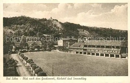 AK / Ansichtskarte Bad_Sulza Gradierwerk Kurhotel Sonnenburg Bad_Sulza