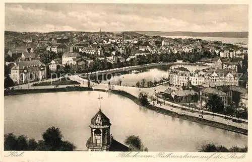 AK / Ansichtskarte Kiel Blick vom Rathausturm auf die Stadt Kiel