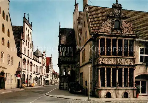 AK / Ansichtskarte Lemgo Hansestadt Ratsapothek Erker Rathaus Lemgo