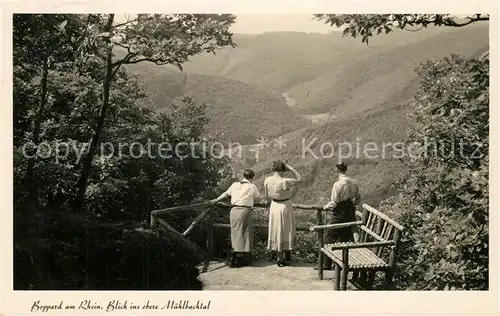 AK / Ansichtskarte Boppard_Rhein Landschaftspanorama Blick ins obere Muehlbachtal Boppard Rhein