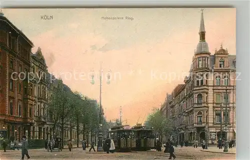 AK / Ansichtskarte Koeln_Rhein Hohenzollernring Strassenbahn Koeln_Rhein