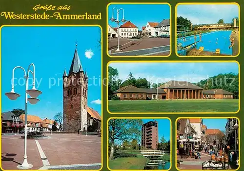 AK / Ansichtskarte Westerstede Ammerland  Kirche Freibad Westerstede