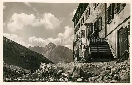 Watzmannhaus mit Hochkalter Watzmannhaus