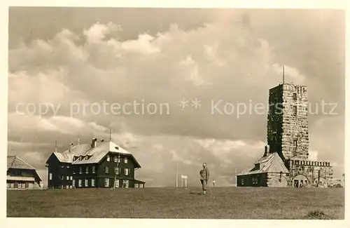 Feldberg_Schwarzwald Feldbergturm und Gasthaus Feldbergturm Feldberg Schwarzwald