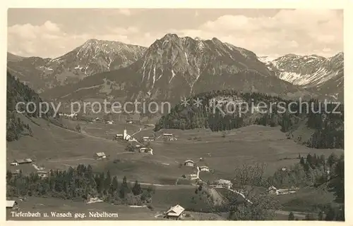 Wasach_Oberstdorf mit Tiefenbach und Nebelhorn Wasach_Oberstdorf