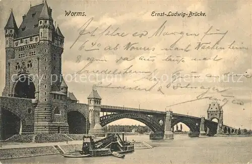 Worms_Rhein Ernst Ludwig Bruecke Worms Rhein