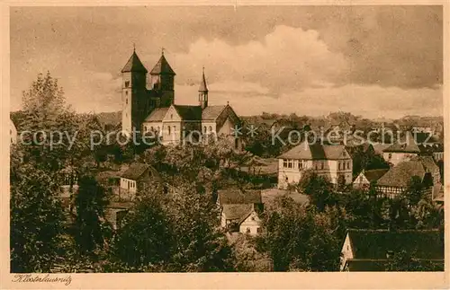 Bad_Klosterlausnitz Teilansicht Luftkurort mit Kirche Bad_Klosterlausnitz